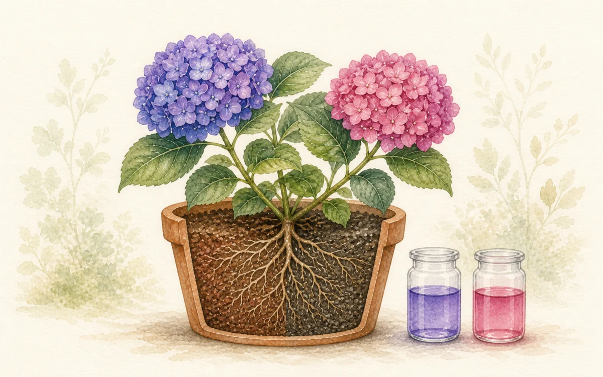 同一棵繡球花，為什麼今年紫色、明年卻變紅？
